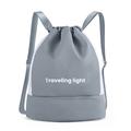 Sac à dos de plage imperméable avec compartiments séparés pour le sec et l'humide - Gris