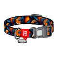 Waudog Collier pour chien en nylon avec QR Code - Taille L - Oranges