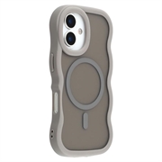 Coque hybride magnétique iPhone 17 bord d'onde - Grise
