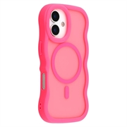 Coque hybride magnétique iPhone 17 bord d'onde - Rose vif