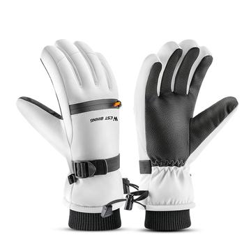 West Biking YP0211271 Gants de ski imperméables avec support tactile - M - Blanc