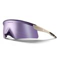 Lunettes de soleil de cyclisme West Biking YP0703195 UV400 avec branches réglables - Violet / Beige