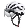 Casque de vélo West Biking YP0708100 avec lunettes de soleil magnétiques - Blanc