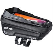 Sacoche de vélo Wild Man XT2S pour téléphone avec fenêtre tactile - 4.7-6.7" - Noir