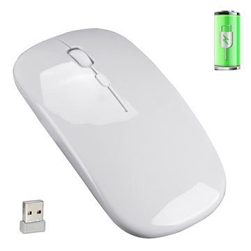 Souris sans fil - 2.4Ghz - 3-Speed function Max 1600 DPI - Blanc