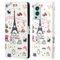 Étui Portefeuille OnePlus Nord 2 5G - Série Style - Tour Eiffel