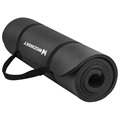 Wozinsky High-Density Exercise Mat with Carrying Strap - Black