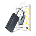 Wozinsky WDS03Y5S Hub USB-C 14-en-1 avec prise en charge de trois moniteurs - Gris