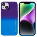 Coque iPhone 14 Plus en TPU X-Level Rainbow - Bleue / Violete