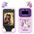 X11 Jouet d'apprentissage pour enfants avec appareil photo et jeux - Cheval violet