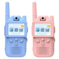 Kit de talkies-walkies vidéo X18 pour enfants - Bleu / Rose