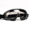Lunettes tactiques de moto/ski X400 avec verres renforcés - Noir