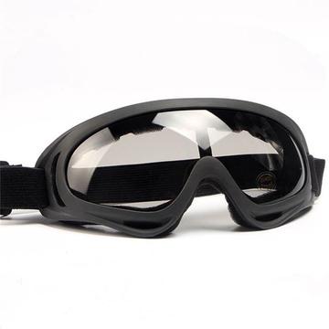 Lunettes tactiques de moto/ski X400 avec verres renforcés - Noir
