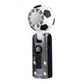Ventilateur de refroidissement X68 au design football avec écran LED et fonction de compresseur de froid - 3600mAh - Noir