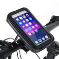 Étui étanche XL pour vélo / Support pour vélo avec fixation à 360° sur le guidon - 6.3" - Noir
