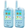 XM301 Talkie-walkie vidéo pour enfants à double objectif - Bleu
