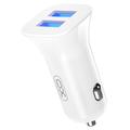 Chargeur de voiture double USB XO CC31 - 2.4A - Blanc