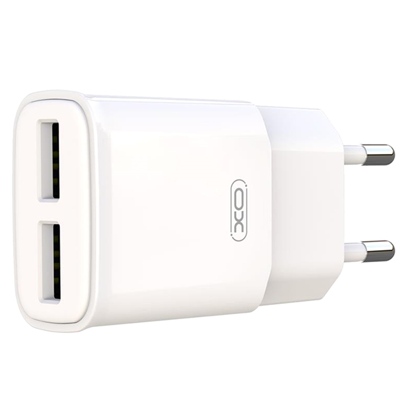 Chargeur double USB - Blanc