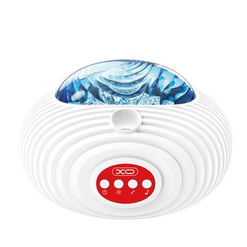 XO YH12 Flying Saucer Projecteur d\'étoiles et de galaxies à LED avec haut-parleur Bluetooth - Blanc