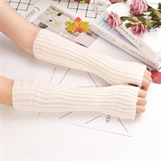 XT-0016 Gants d'hiver sans doigts - 30cm - blanc