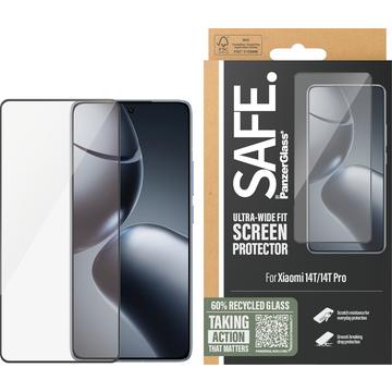 Protecteur d\'écran Xiaomi 14T/14T Pro PanzerGlass Safe Ultra-Wide Fit - 9H - Bordure noire