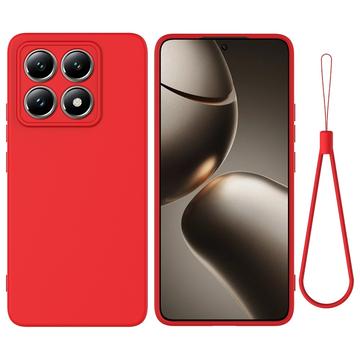 Coque Xiaomi 14T Pro en Silicone Liquide - Rouge