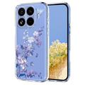 Coque Xiaomi 15T Pro en TPU à motif floral - Violete