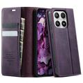 Étui portefeuille Xiaomi 17 Caseme 033 en texture de veau avec blocage RFID - Violet