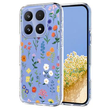 Coque Xiaomi 17 en TPU à motif floral