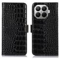 Étui Portefeuille Xiaomi 17T en Cuir avec RFID - Série Crocodile