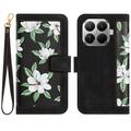 Étui floral Xiaomi 17T avec fentes pour cartes de crédit
