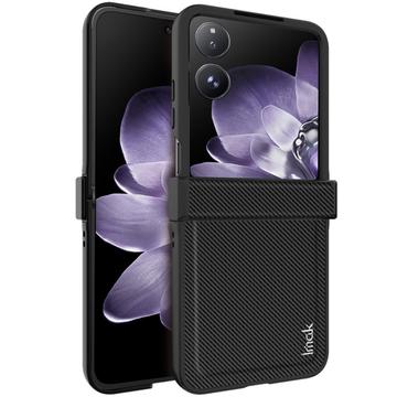 Coque Hybride Xiaomi Mix Flip Imak Ruiyi - Fibre de Carbone - Noire