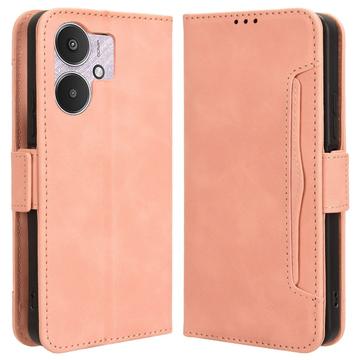 Étui Portefeuille Xiaomi Poco M6/Redmi 13R - Série Cardholder - Rose