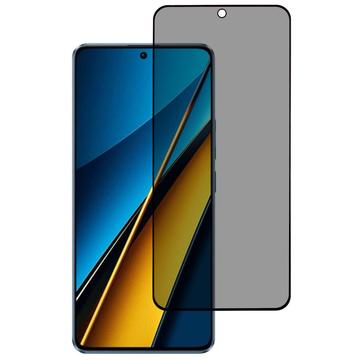 Protecteur d\'Écran Xiaomi Poco X6 Pro en Verre Trempé Privacy Full Cover - Bord Noir