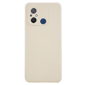 Coque Xiaomi Redmi 12C en TPU Mate Anti-Empreintes - Blanche