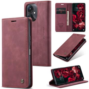 Étui Portefeuille Xiaomi Redmi 13C 5G/Poco C65 Caseme Série 013 - Rouge