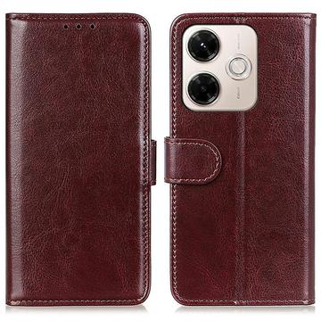 Étui portefeuille Xiaomi Redmi 13x avec support - Marron