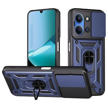 Coque Hybride Xiaomi Redmi 15 4G/5G à Anneau Rotatif avec Protection pour Appareil Photo