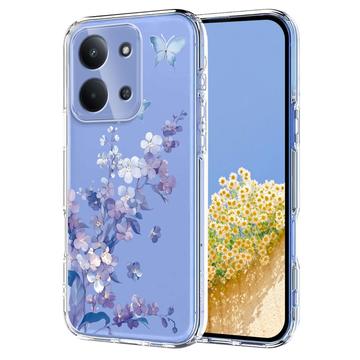 Coque Xiaomi Redmi 15C en TPU à motif floral
