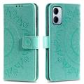 Étui Portefeuille Xiaomi Redmi 15a Mandala avec dragonne - Vert menthe