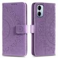 Étui Portefeuille Xiaomi Redmi 15a Mandala avec dragonne - Violet