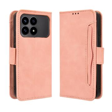 Étui portefeuille Xiaomi Redmi K90/Poco F8 Pro Porte-Cartes - Rose