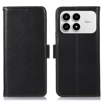 Étui Xiaomi Redmi K90/Poco F8 Pro en cuir avec RFID - Noir