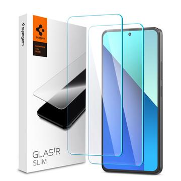 Protecteur d\'Écran Xiaomi Redmi Note 13 4G en Verre Trempé Spigen Glas.tR Slim - 2 Pcs.