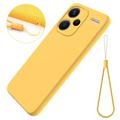 Coque Xiaomi Redmi Note 13 Pro+ en Silicone Liquide - Jaune
