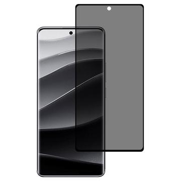 Protecteur d\'Écran Xiaomi Redmi Note 14 Pro+ en Verre Trempé Privacy Full Cover - Bord Noir