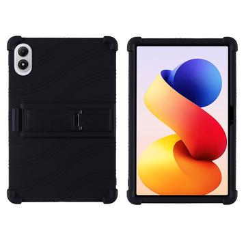 Étui en silicone Xiaomi Redmi Pad 2 Pro avec béquille - Noir