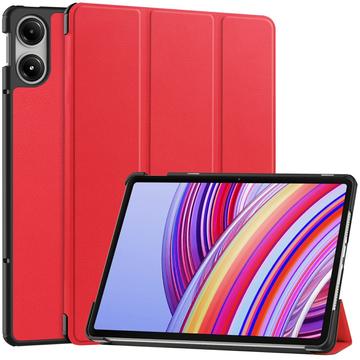 Étui à Rabat Smart Xiaomi Redmi Pad Pro/Poco Pad - Série Tri-Fold - Rouge