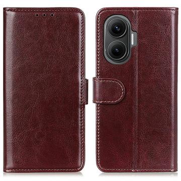 Étui portefeuille Xiaomi Redmi Turbo 4 Pro avec support - Marron