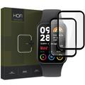 Protecteur d’Écran Xiaomi Smart Band 8 Pro en Verre Trempé - Hofi Hybrid Pro+ - Bord Noir - 2 pièces